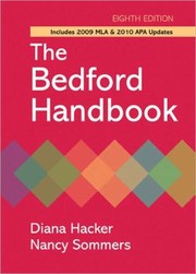 Front cover of The Bedford Handbook with 2009 MLA and 2010 APA Updates / Edition 8 by Diana Hacker