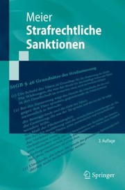 Cover of Strafrechtliche Sanktionen by Bernd-Dieter Meier