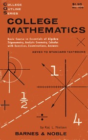 Front cover of College Mathematics by Kaj L. Nielsen