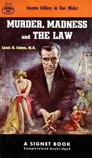 Front cover of Murder, Madness, and the Law by Louis H. Cohen