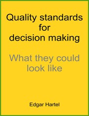 Cover of Quality standards for decision making by Edgar Hartel