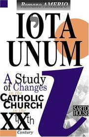 Front cover of Iota unum by Romano Amerio