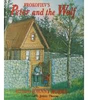 Front cover of Prokofiev's Peter and the wolf by Johnny Morris