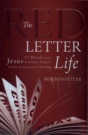 Cover of The Red Letter Life by Bob Hostetler