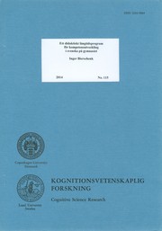 Front cover of Ett didaktiskt långtidsprogram för kompetensutveckling i svenska på gymnasiet by Inger Bierschenk