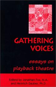 Cover of Gathering voices by Fox, Jonathan