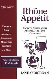Cover of Rhône appétit by Jane O'Riordan