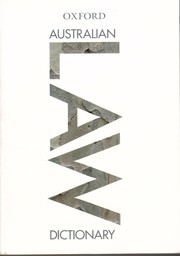 Cover of Australian law dictionary by Trischa Mann
