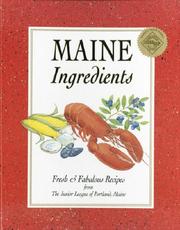 Cover of Maine Ingredients by Unknown