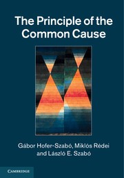 Front cover of The Principle of the common cause by Gábor Hofer-Szabó