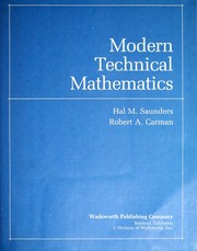 Cover of Modern technical mathematics by Hal M. Saunders