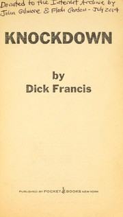Cover of Knock down by Dick Francis