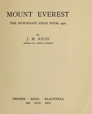 Cover of Mount Everest by Reid, J. M.
