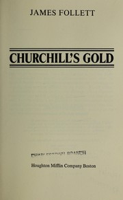 Front cover of Churchill's gold by James Follett