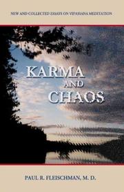 Front cover of Karma and Chaos by Paul R. Fleischman