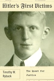 Cover of Hitler's First Victims by Timothy W. Ryback