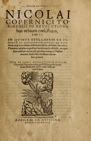 Front cover of De revolvtionibus orbium cœlestium by Nicolaus Copernicus
