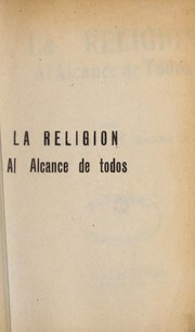 Front cover of La religio n al alcance de todos by Rogelio H. de Ibarreta