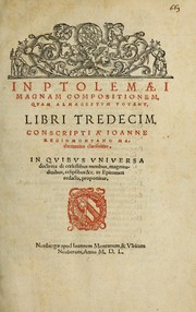 Front cover of In Ptolemaei Magnam compositionem, quam Almagestum vocant, libri tredecim by Ptolemy