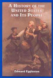 Front cover of A history of the United States and its people by Edward Eggleston