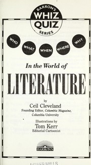 Front cover of Who, what, when, where, why-- in the world of literature by Ceil Cleveland