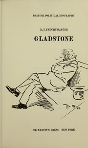 Cover of Gladstone by Edgar Feuchtwanger