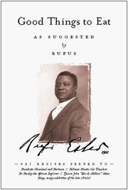 Cover of Good Things to Eat as Suggested by Rufus by Rufus Estes
