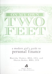 Cover of On my own two feet by Manisha Thakor