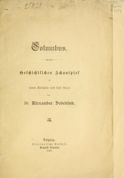 Cover of Columbus by Alexander Dedekind