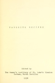 Front cover of Favorite recipes by Saint Luke's Episcopal Church (Durham, N.C.). Woman's Auxiliary