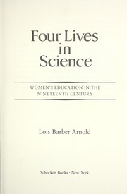 Cover of Four lives in science by Lois Arnold