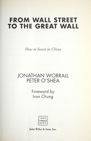 Cover of From Wall Street to the Great Wall by Jonathan Worrall