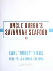 Cover of Uncle Bubba's Savannah seafood by Earl W. Hiers