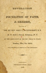 Front cover of Revelation the foundation of faith by John Stark Ravenscroft
