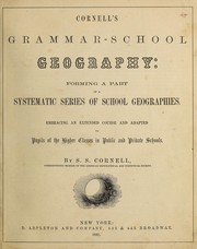 Cover of Cornell's grammar-school geography by Sarah S. Cornell