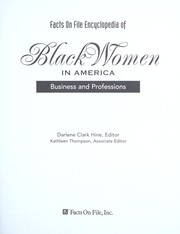 Cover of Facts on File encyclopedia of Black women in America by Darlene Clark Hine