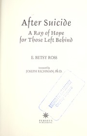 Cover of After suicide by E. Betsy Ross