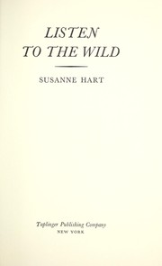 Front cover of Listen to the Wild by Sue Hart