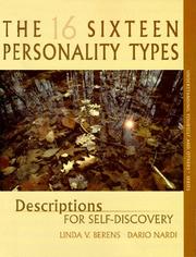 Front cover of The 16 Sixteen Personality Types by Linda V. Berens