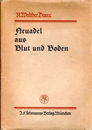 Front cover of Neuadel aus Blut und Boden by Richard Walther Darré