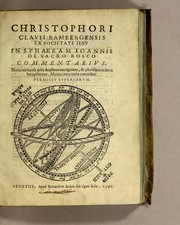 Front cover of Christophori Clauii Bambergensis ex Societate Iesu in sphaeram Ioannis de Sacro Bosco commentarius by Christoph Clavius