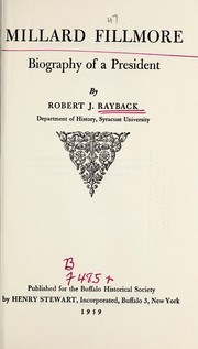 Cover of Millard Fillmore by Robert J. Rayback