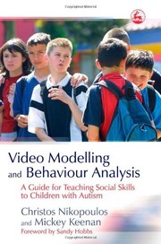 Cover of Video modelling and behaviour analysis by Christos Nikopoulos