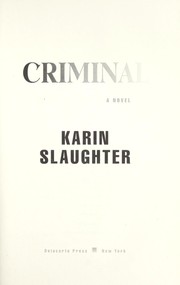 Cover of Criminal by Karin Slaughter