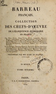 Cover of Barreau français by Honoré Clair