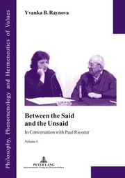Front cover of Between the said and the unsaid by Yvanka B. Raynova