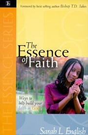 Front cover of The essence of faith by Sarah English