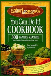 Cover of Stew Leonard's You Can Do It Cookbook by Stew Leonard