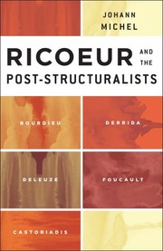 Cover of Ricoeur and the Post-Structuralists by Johann Michel