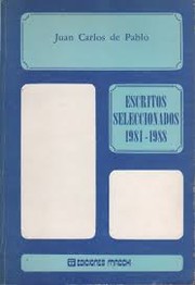 Front cover of Escritos seleccionados, 1981-1988 by Juan Carlos de Pablo